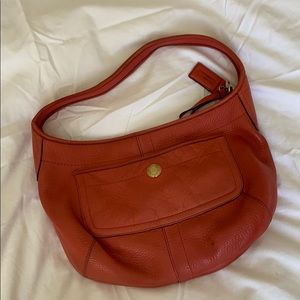 Coach Ergo Bag Coral leather
